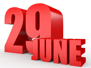 June 29. Text on white background.