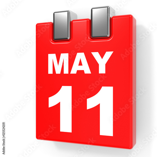 "May 11. Calendar on white background." Stock photo and royaltyfree