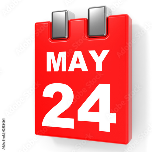 "May 24. Calendar on white background." Stock photo and royaltyfree