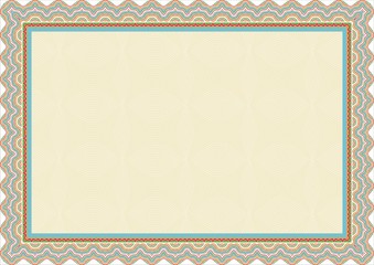 Obraz premium Colorful Frame / Border, suitable for Certificate of Achievement, education, awards, wedding 