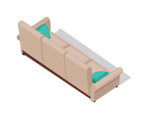 Isometric Beige Sofa