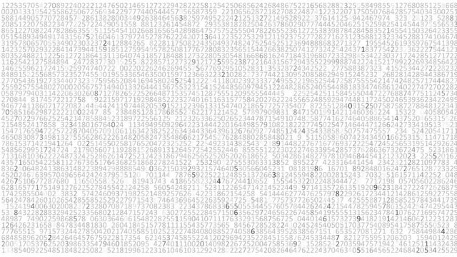 The computer code. Hex to binary code on a white background