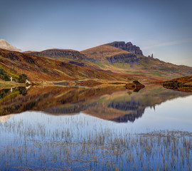 The Storr reflection in Loch Leathan