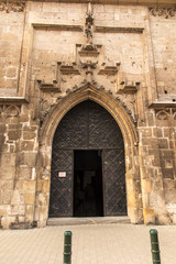 The door to the Church. Catherine of Alexandria and St.. Margare