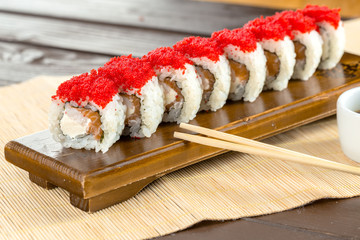 Japanese traditional food: sushi