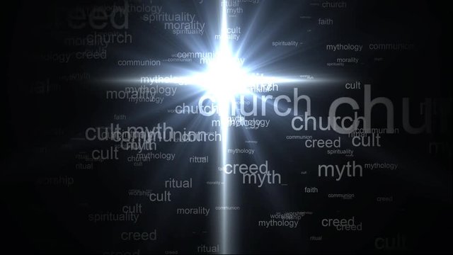Religion faith cross. Words synonyms for religion