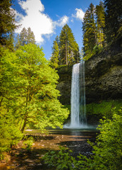 Waterfall in Silver Falls State Park Oregon