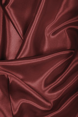 Smooth elegant brown chocolate silk as background