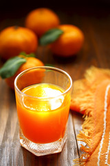 fresh fruit juice with orange