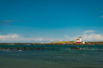 Historic Couquille River Lighthouse in Oregon