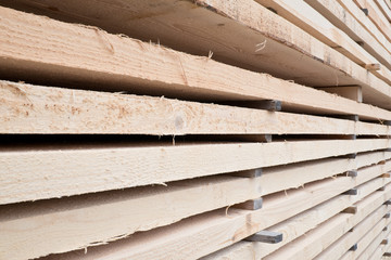 Stack of old lumber for construction, architecture, structure, o