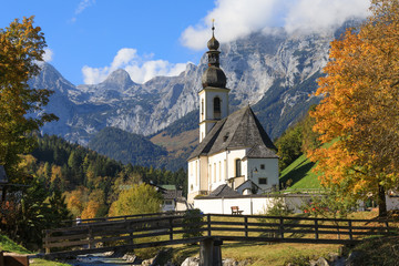 Chirch St Sebastian in Ramsau Bavaria