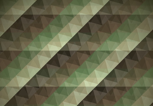 Green Military Camouflage Inspired Geometric Pattern 3