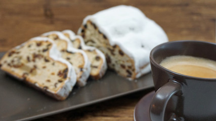 stollen and coffee
