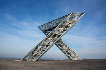 Saarland – Das Saarpolygon – Denkmal für den Bergbau Halde Duhamel Ensdorf