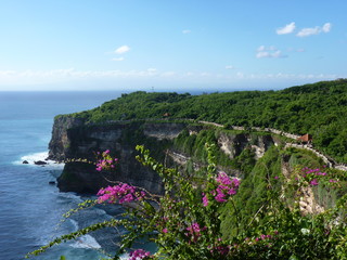 Klif w pobliżu świątyni Uluwatu. Bali. Indonezja © gregoryfish