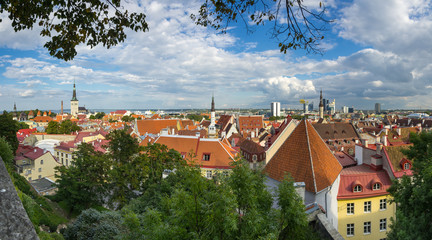 Panorama of old Tallinn