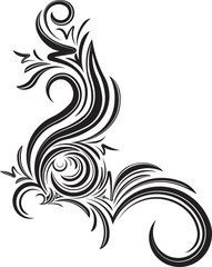 Ornamental floral corner. Vector illustration for your design or