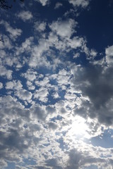 Clouds in the blue sky