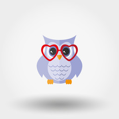 Owl with glasses