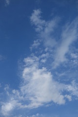 Clouds in the blue sky