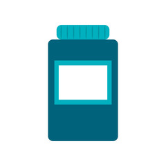 Medicine jar icon. Medical and health care theme. Isolated design. Vector illustration