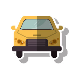 car vehicle icon. Automobile auto transportation and transport theme. Isolated design. Vector illustration