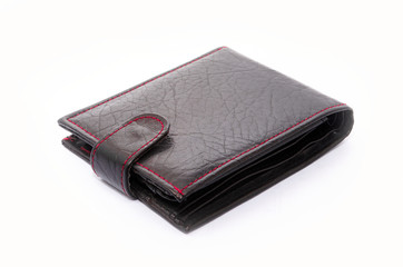 Showing empty wallet on white