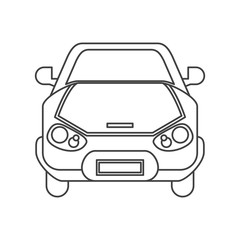 car vehicle silhouette icon. Automobile auto transportation and transport theme. Isolated design. Vector illustration