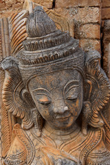 Guardian spirit on ancient stupa