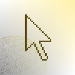 Vector arrow cursor icon