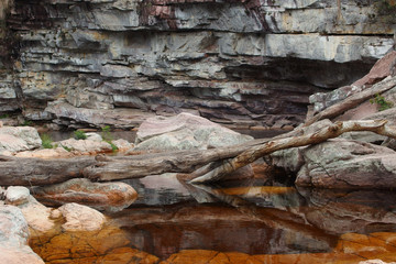 Brazil, Bahia, Mucugenzinho River, Poco do Diablo, Devils Pond