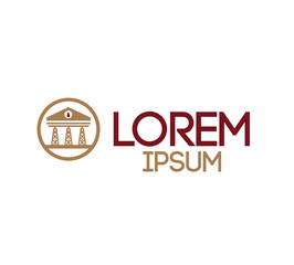 Drilling company design logo