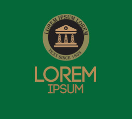 Obraz premium Drilling company design logo