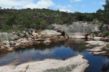 Brazil, Bahia, Mucugenzinho River, Poco do Diablo, Devils Pond