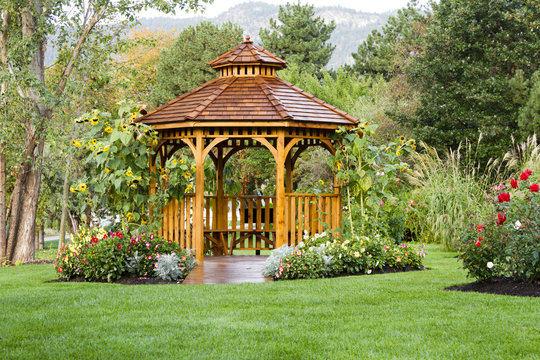 Cedar Gazebo Backyard Garden Park