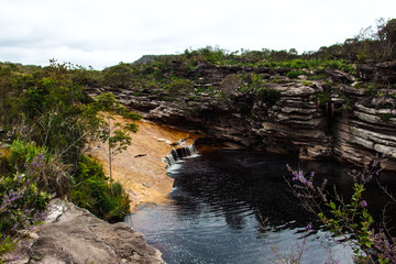 Brazil, Bahia, Mucugenzinho River, Poco do Diablo, Devils Pond