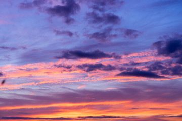 Naklejka na ściany i meble Sunset Sky Background