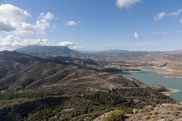 Embalse de Guadalteba o guadalhorce en el chorro, Málaga