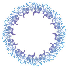 Round decorative gradient frame. 