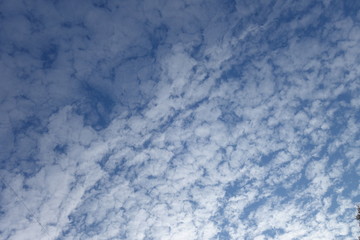 Clouds in the blue sky