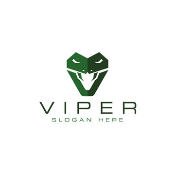 Viper logo design vector