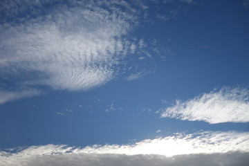 Clouds in the blue sky