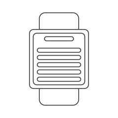 Smart watch icon. Device gadget technology and electronic theme. Isolated design. Vector illustration