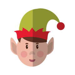 Elf cartoon icon. Christmas season decoration and celebration theme. Isolated design. Vector illustration