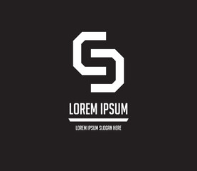 Obraz premium CD Logo Monogram Design