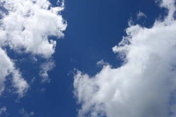 Clouds in the blue sky