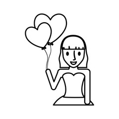 woman female girl isolated icon vector illustration design
