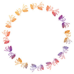 Decorative gradient frame with empty space for text or picture. 