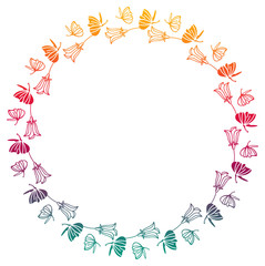 Decorative gradient frame with empty space for text or picture. 